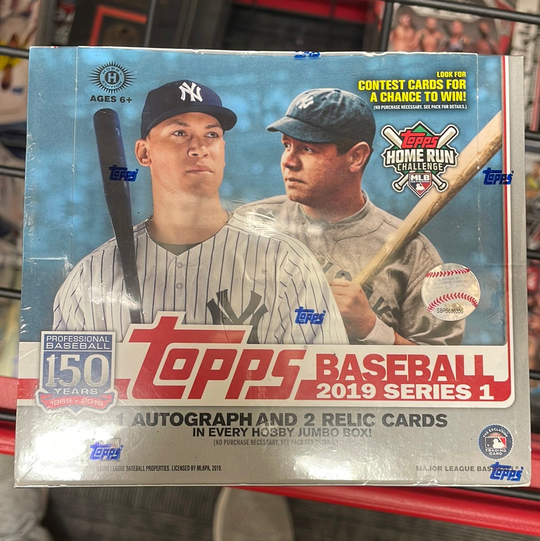 2019 TOPPS BASEBALL SERIES 1 JUMBO BOX — Mintink Trading Cards ...